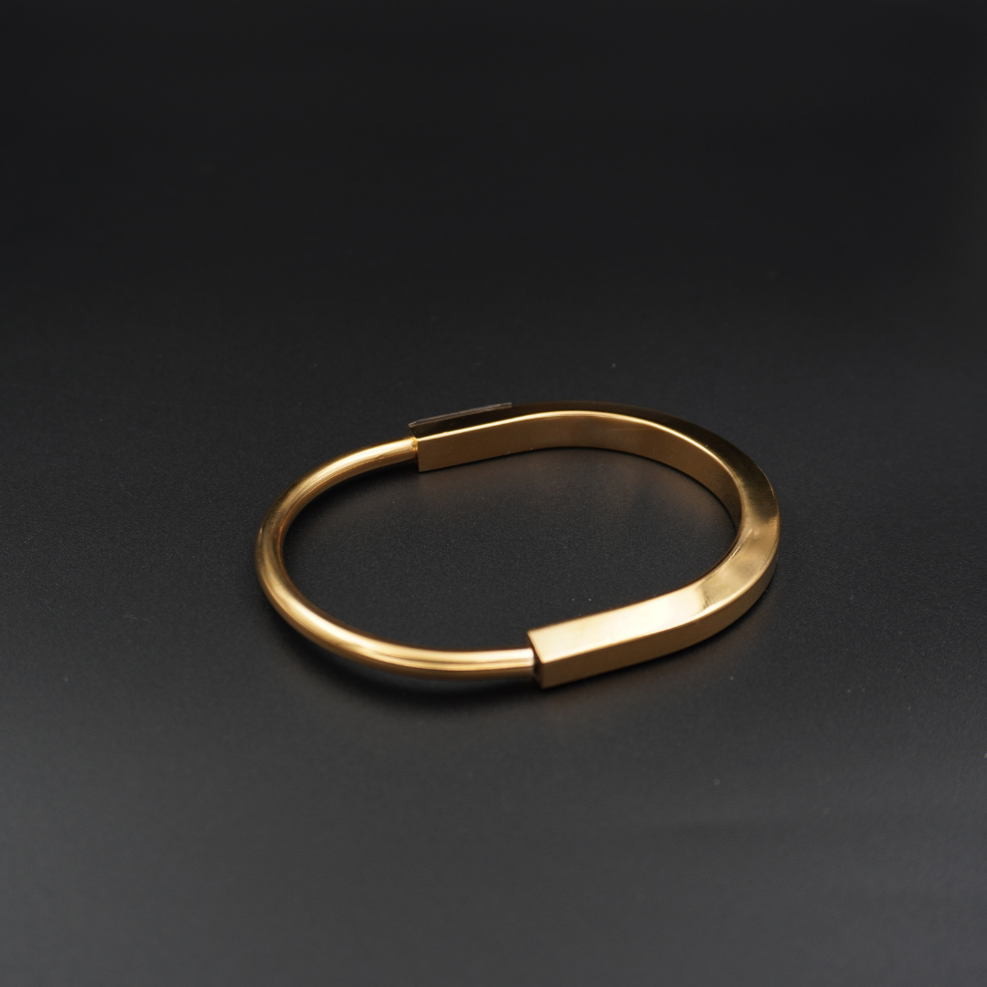 Gold Plated Lock Bracelet