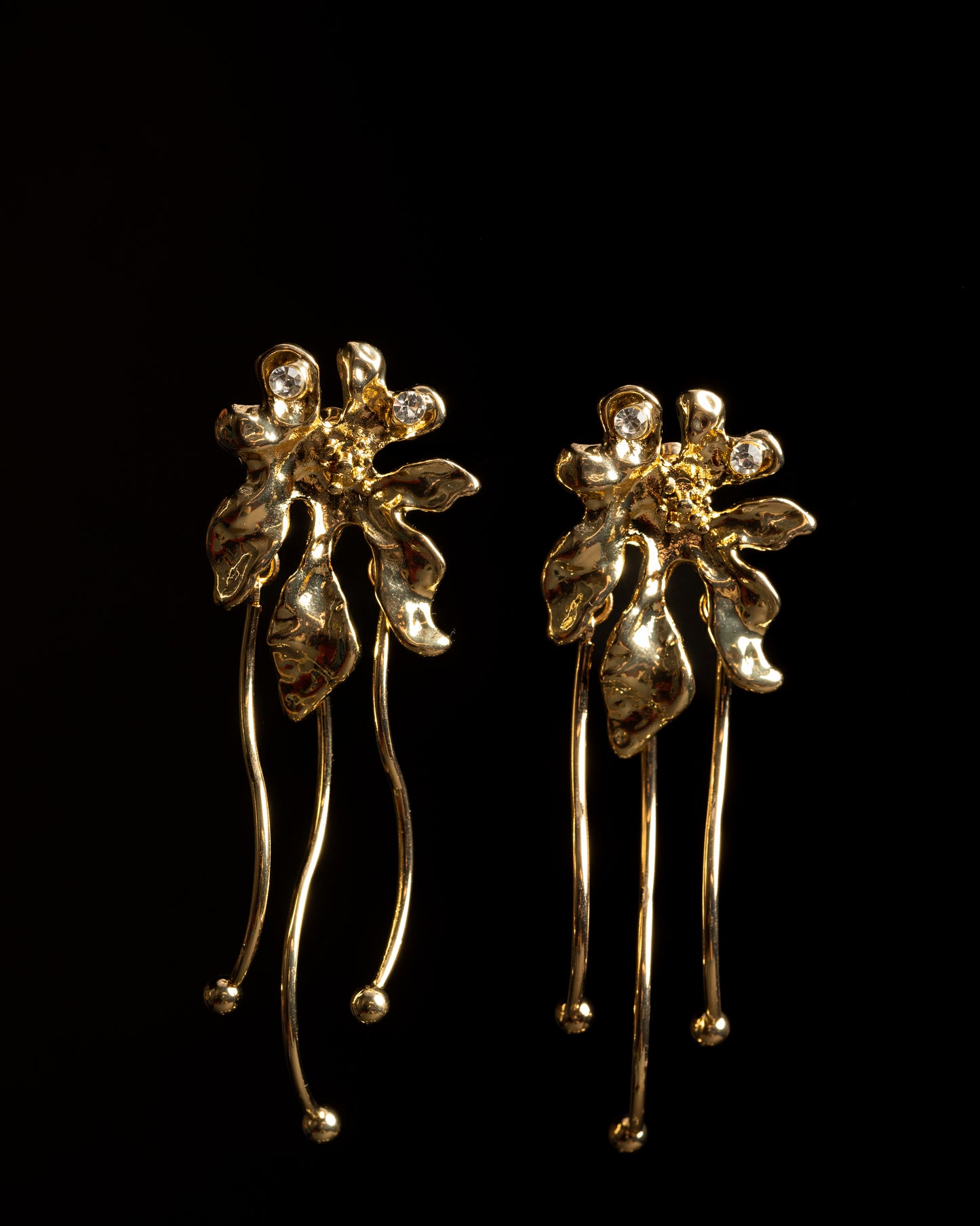 Gold Plated Aurora Petal Drops