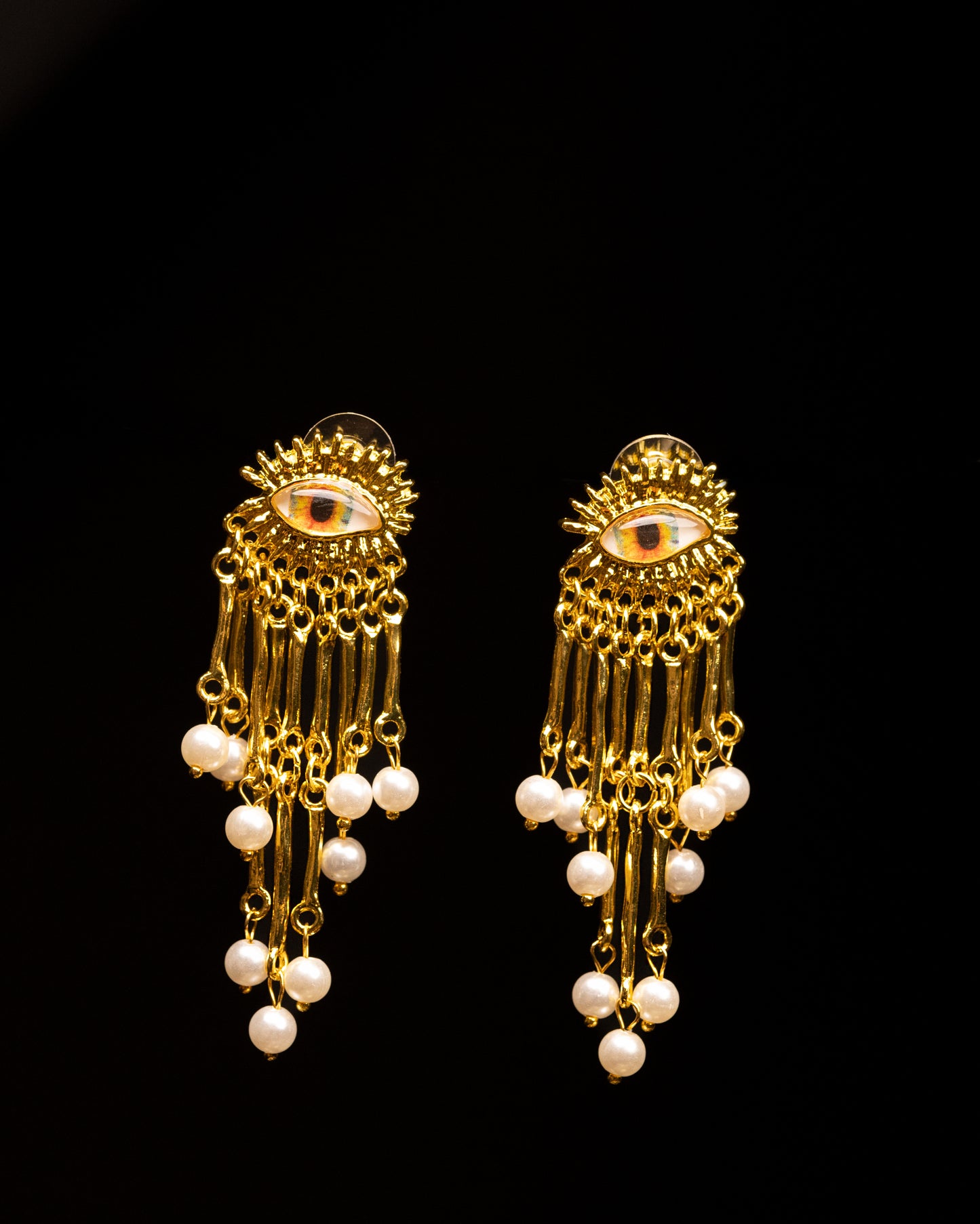 Celestial Gaze Pearl Earrings