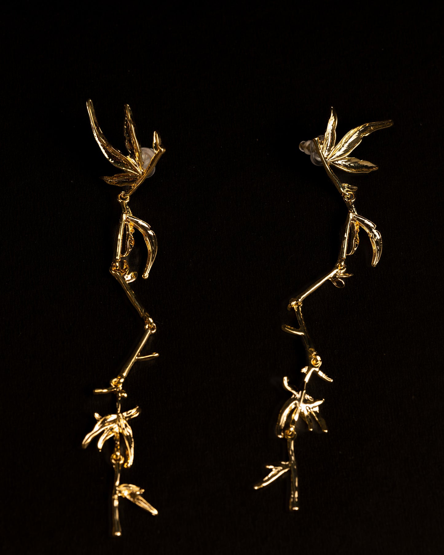 Gold Plated Enchanted Branch Earring