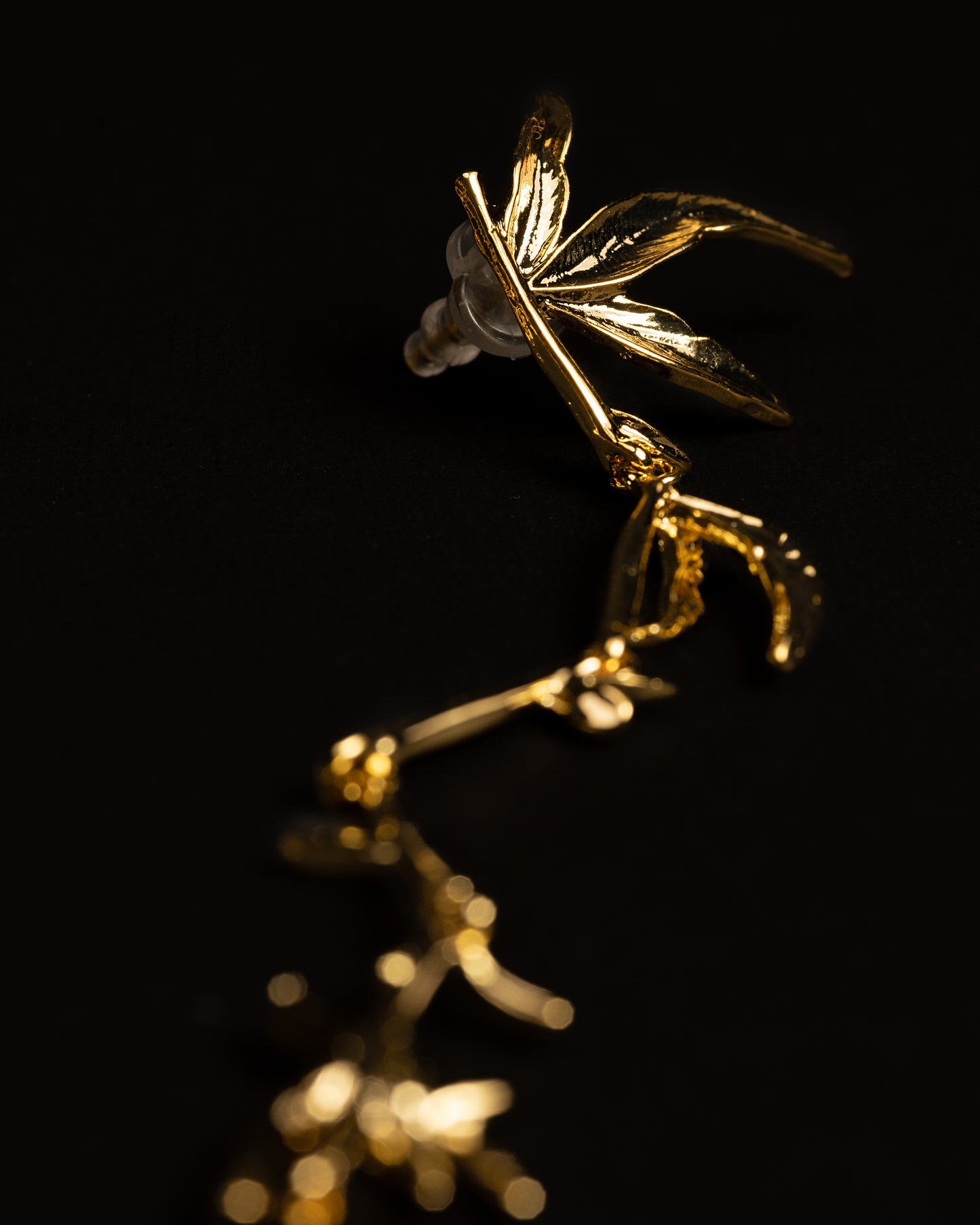 Gold Plated Enchanted Branch Earring