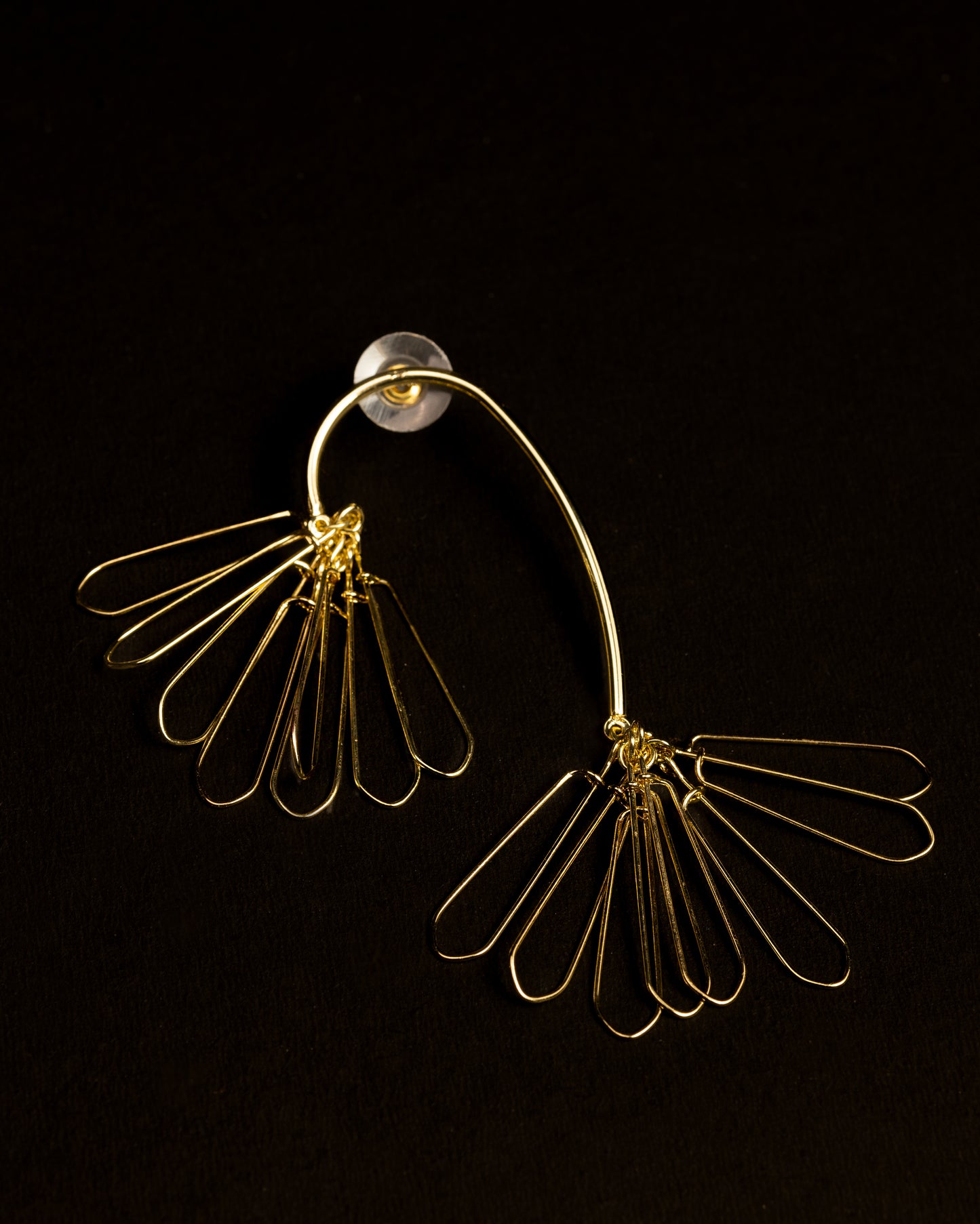 Gold Plated Moonlit Branch Earrings