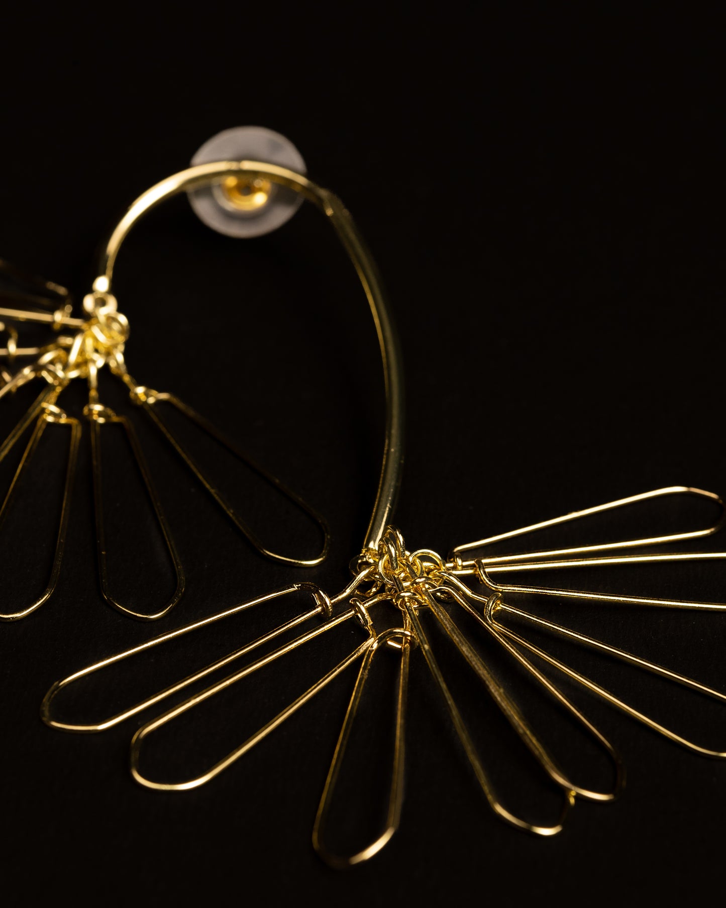 Gold Plated Moonlit Branch Earrings
