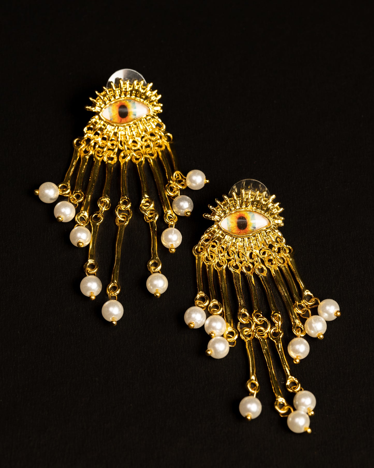 Celestial Gaze Pearl Earrings
