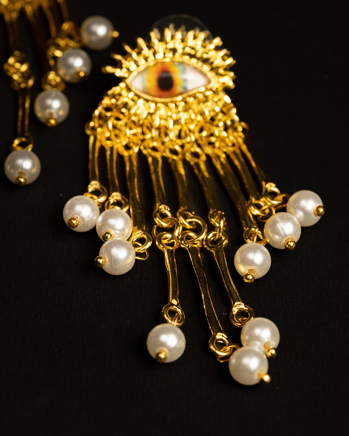 Celestial Gaze Pearl Earrings