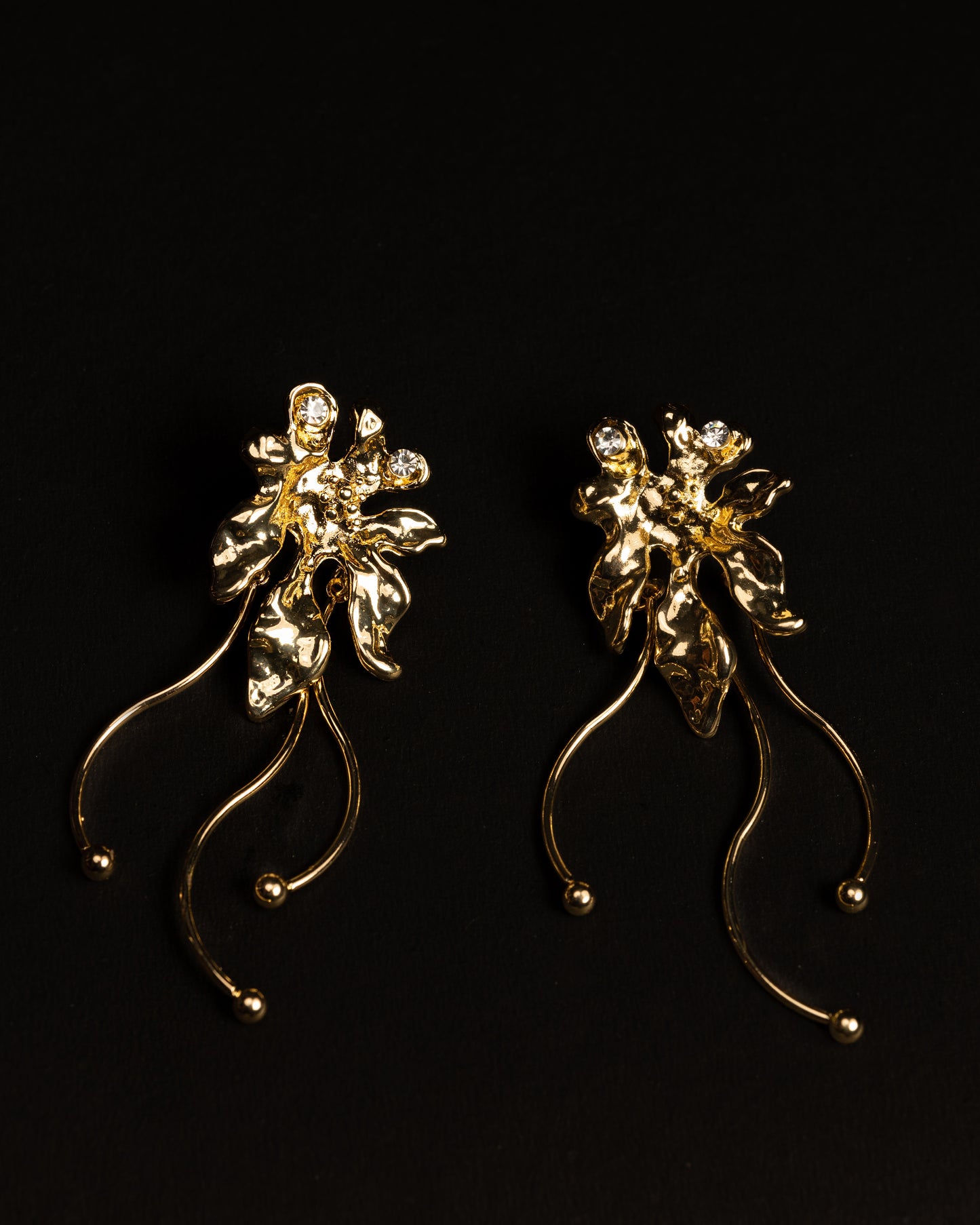 Gold Plated Aurora Petal Drops