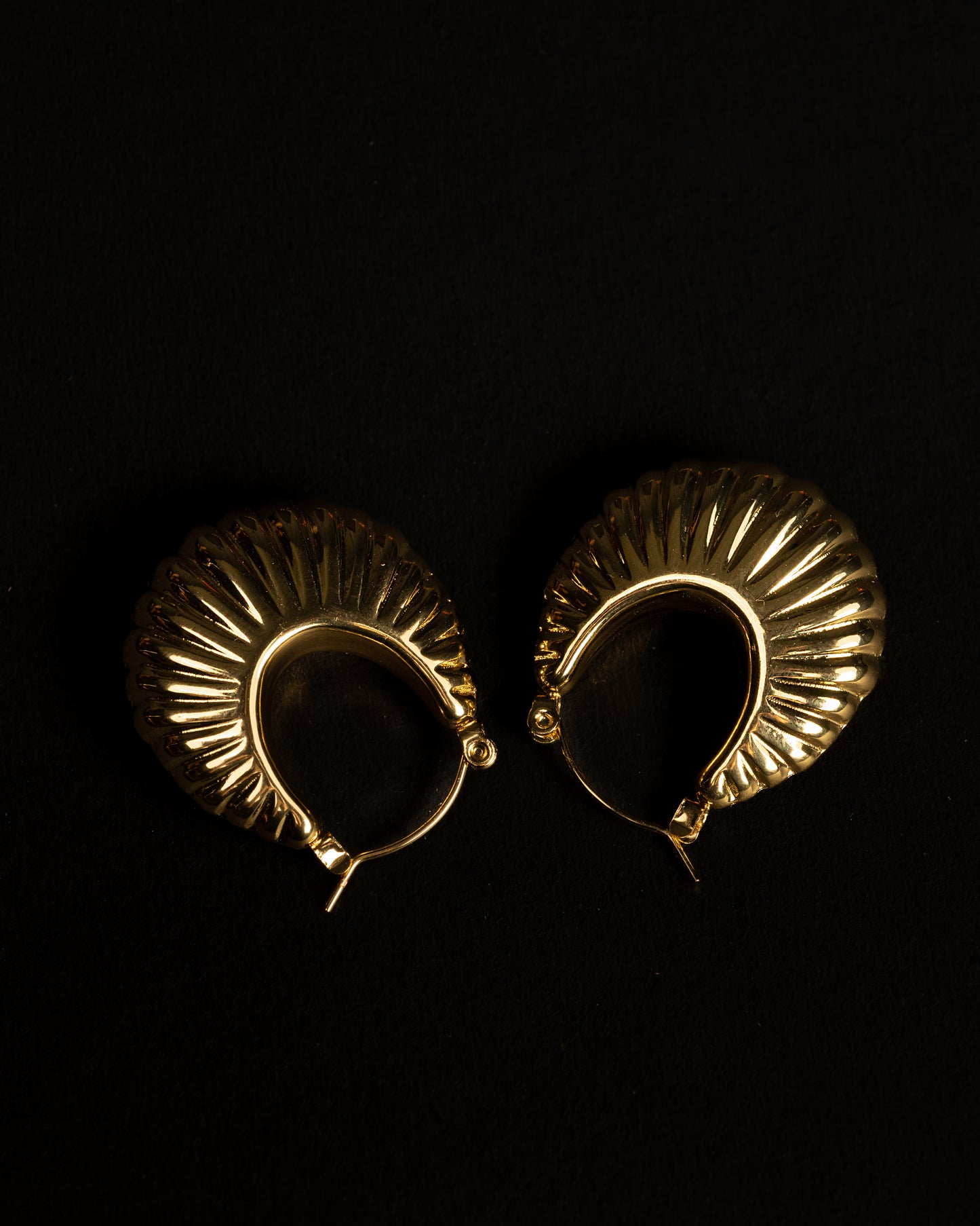 Gold Plated Aurora Hoops