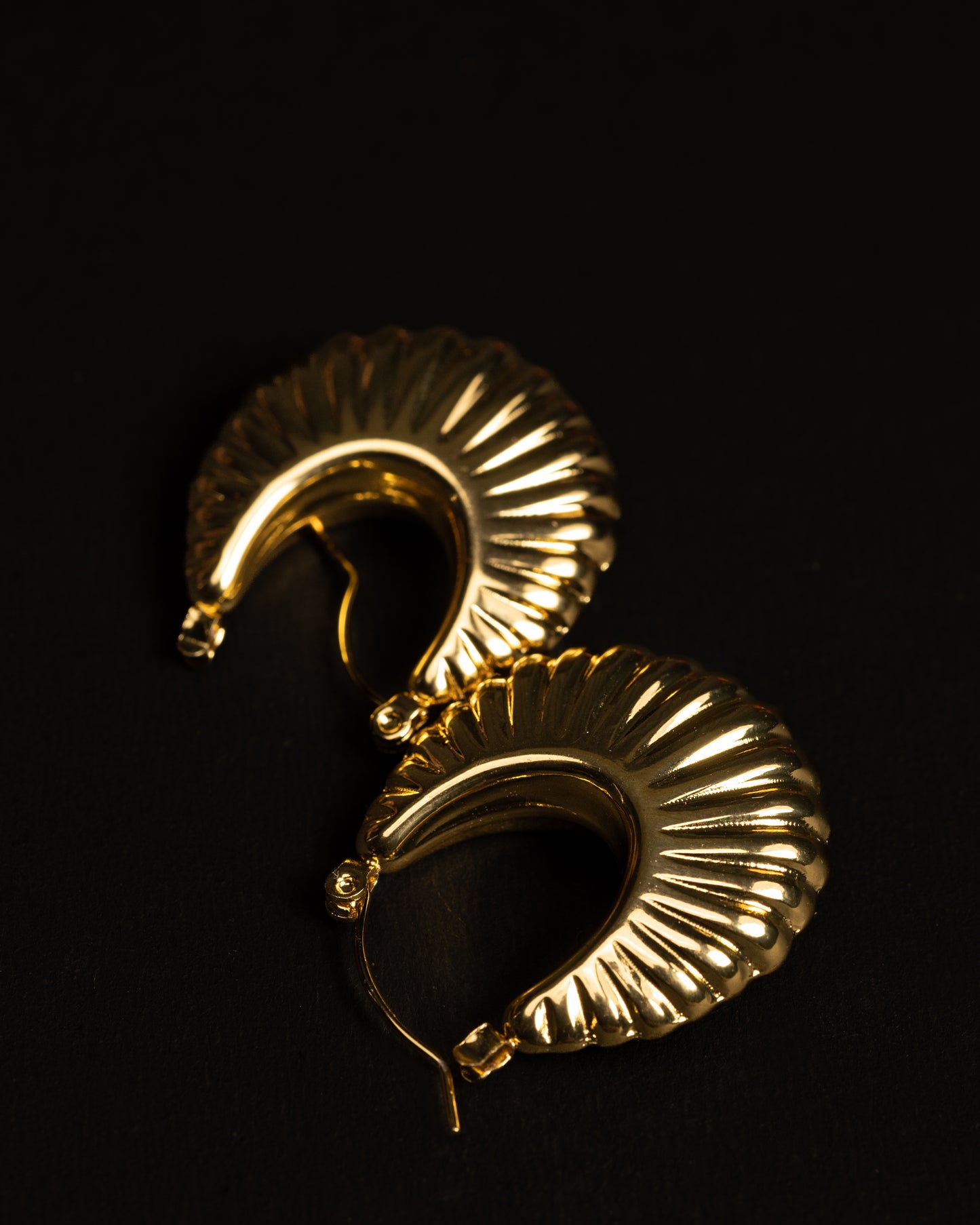 Gold Plated Aurora Hoops