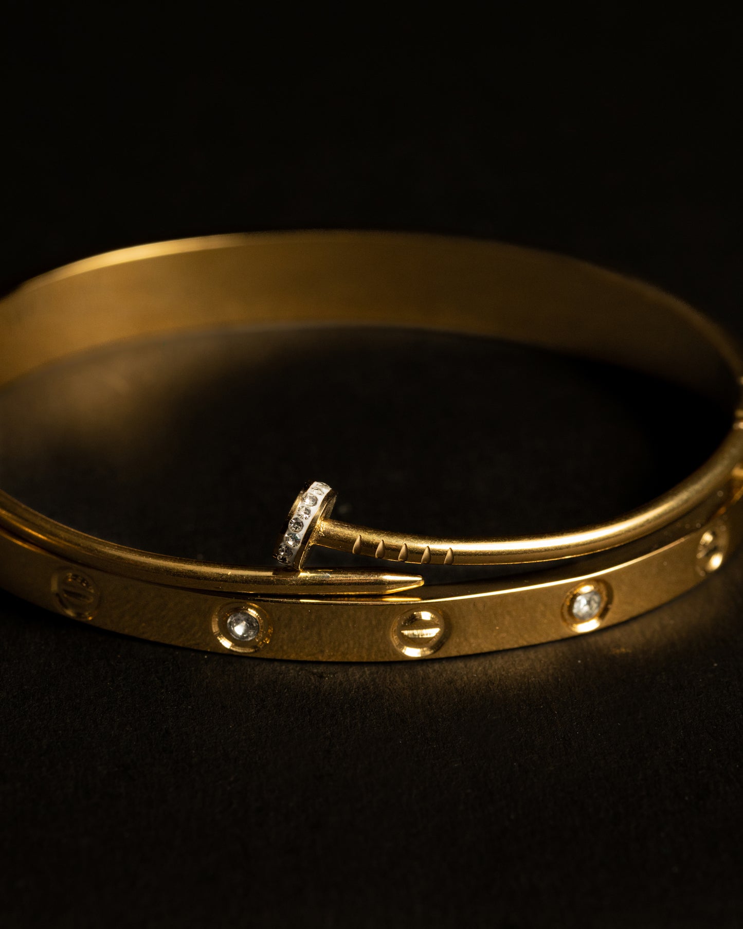 Gilded Nail Duo Bangle