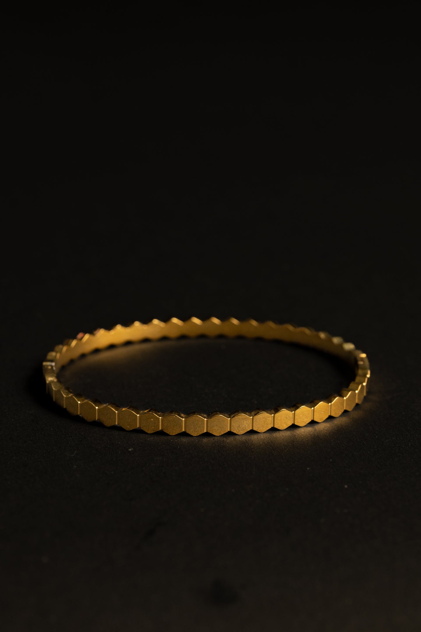 Golden Honeycomb Bangle