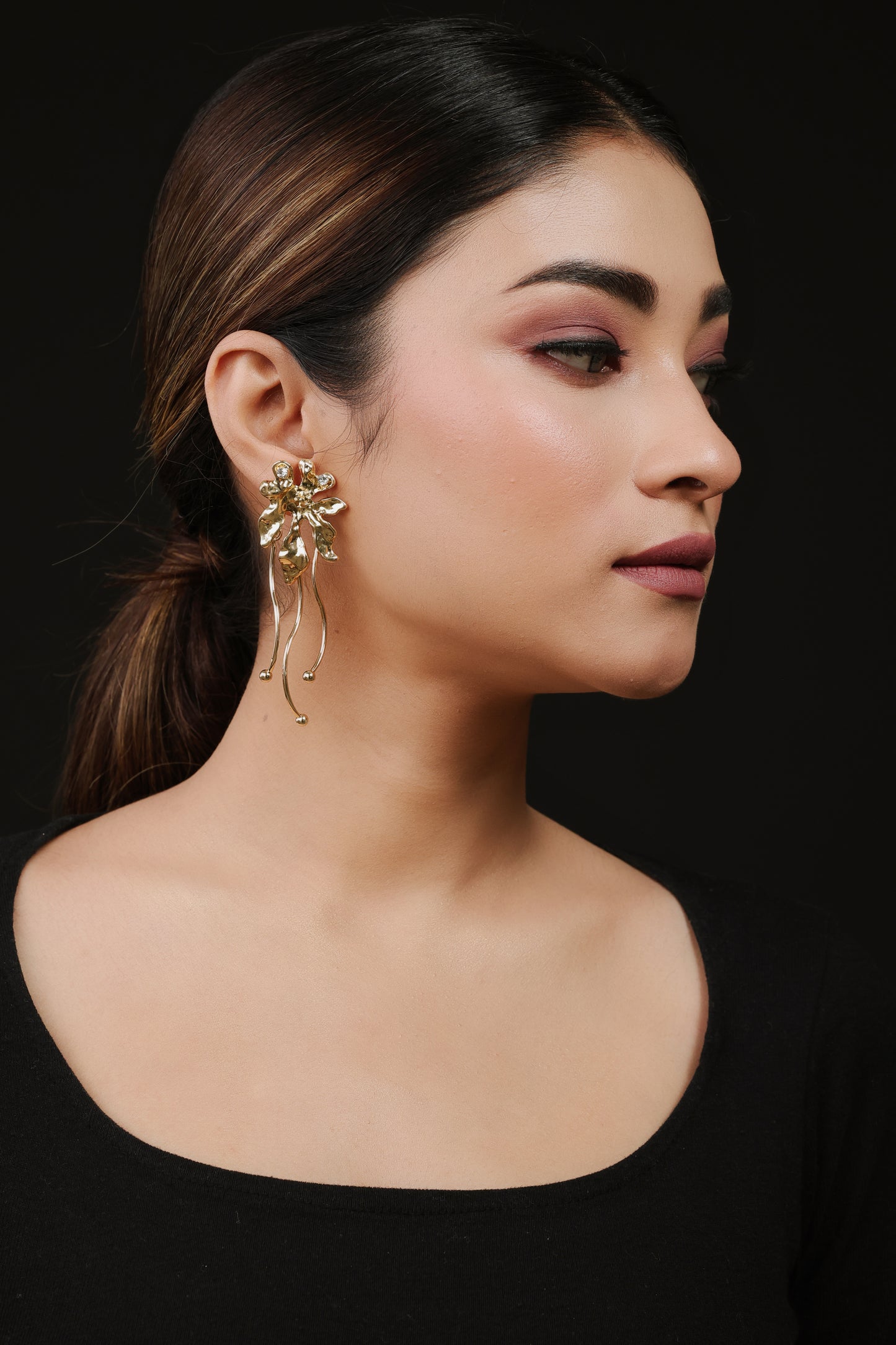 Gold Plated Aurora Petal Drops