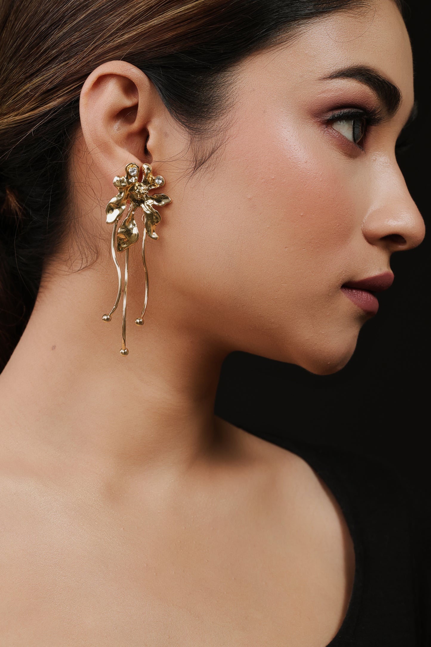 Gold Plated Aurora Petal Drops