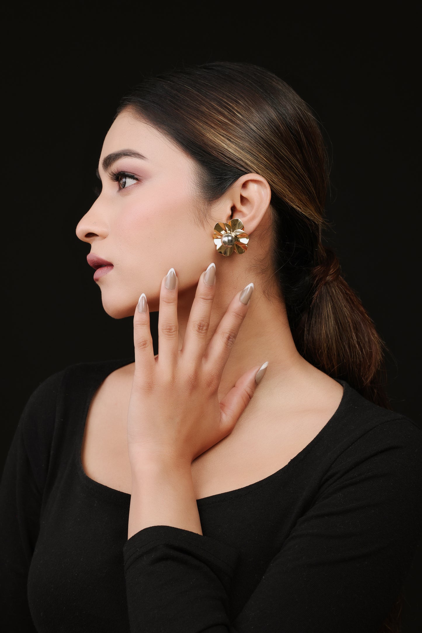 Golden Bloom Studs