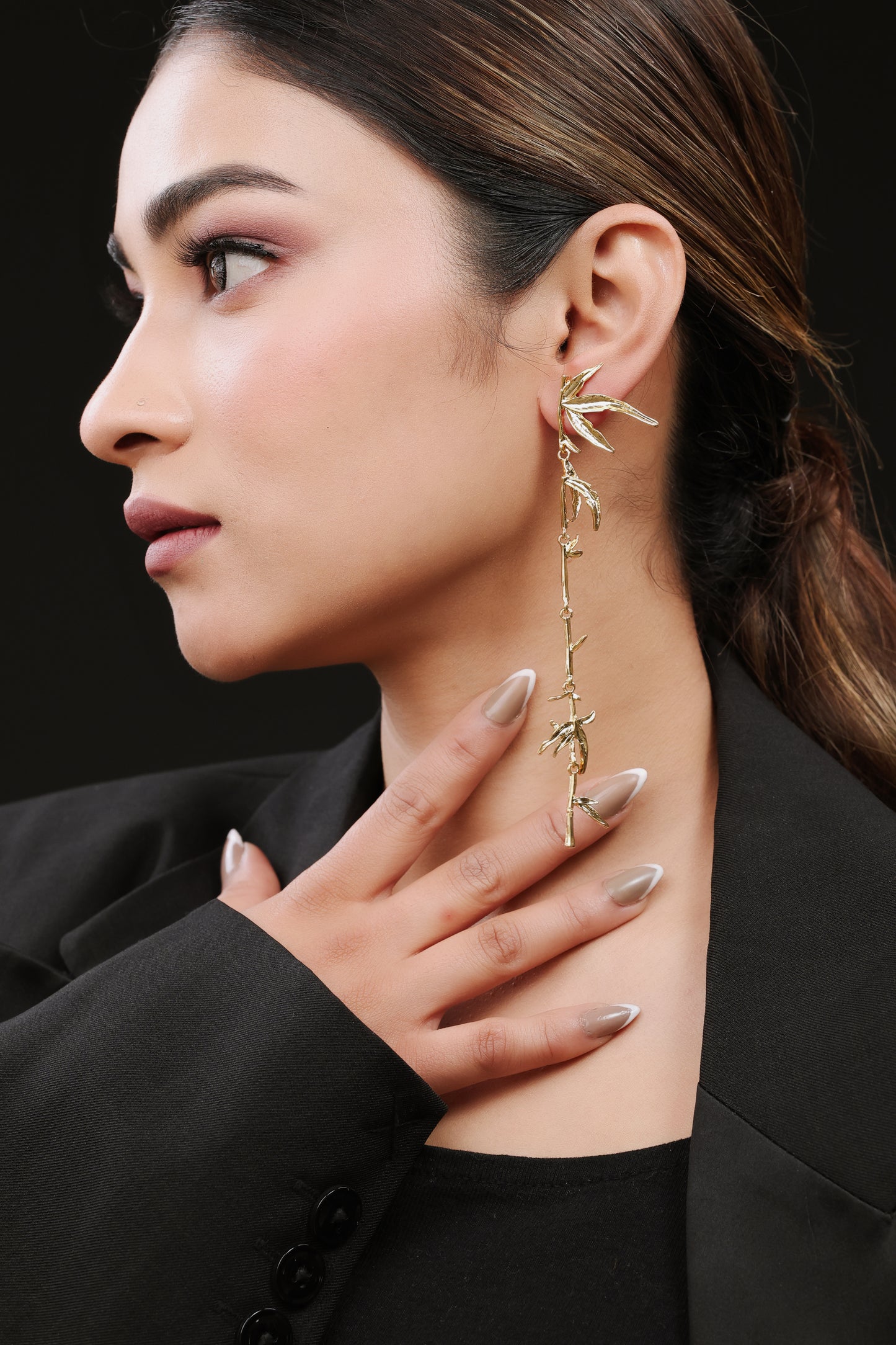 Gold Plated Enchanted Branch Earring