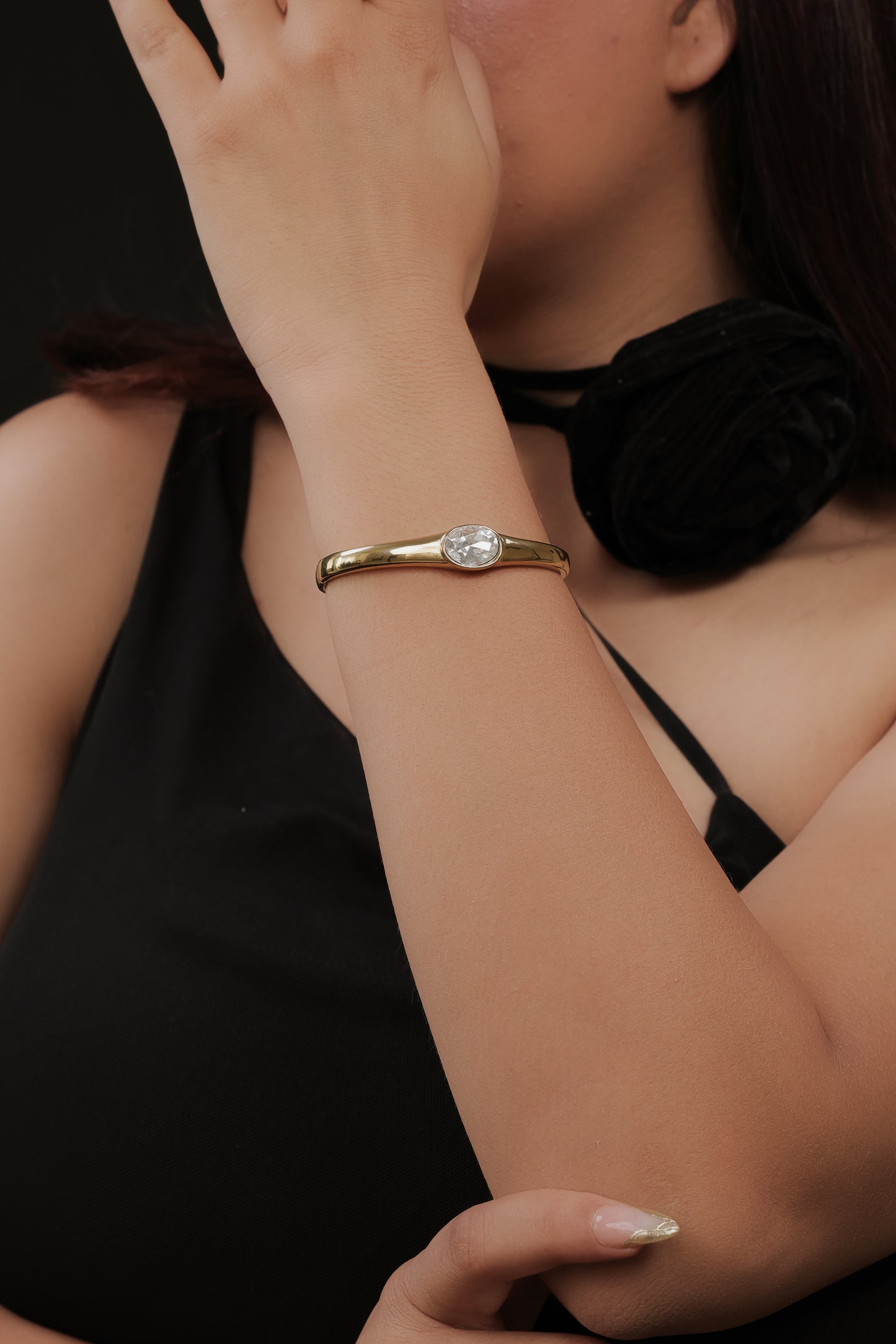 Celeste Solitaire Bangle