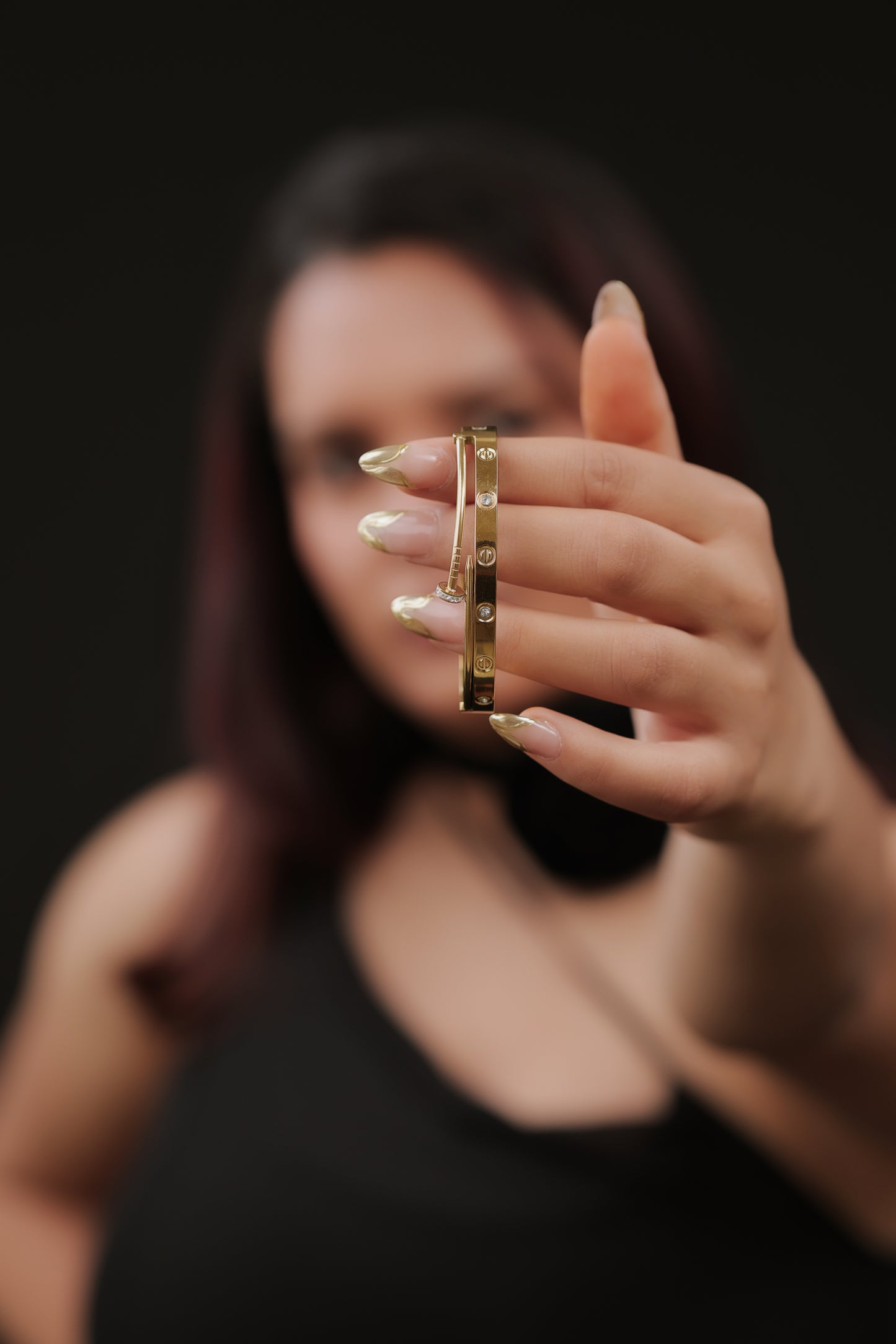 Gilded Nail Duo Bangle