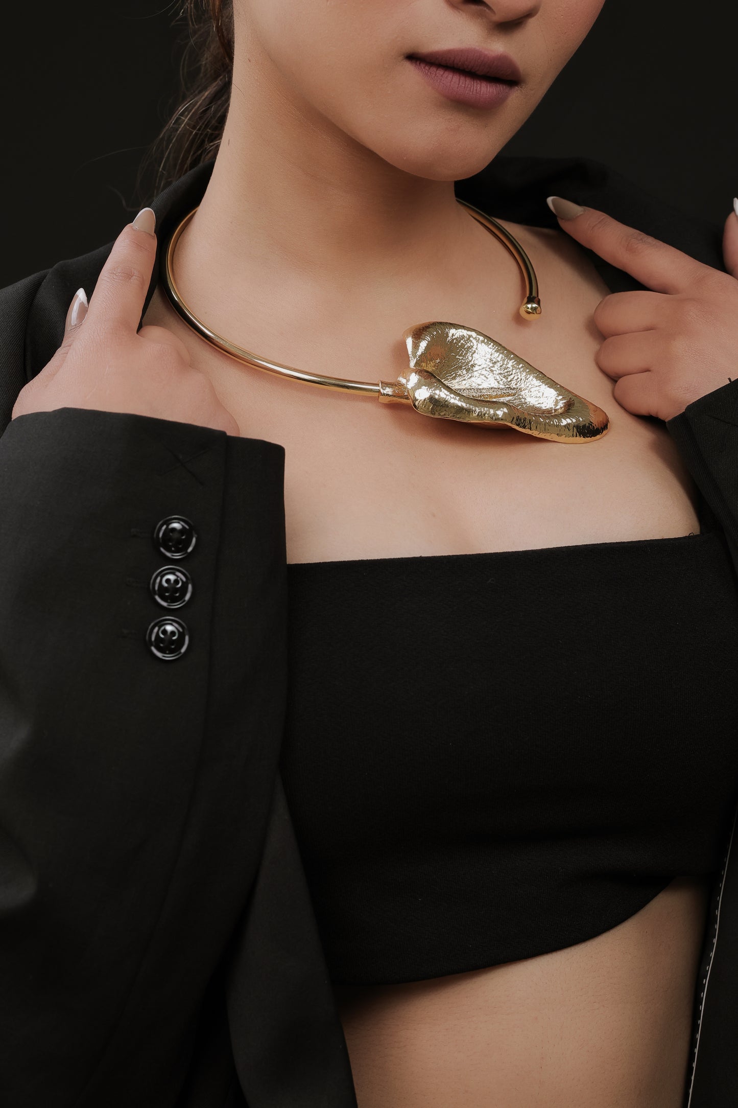 Runway Lily Statement Necklace