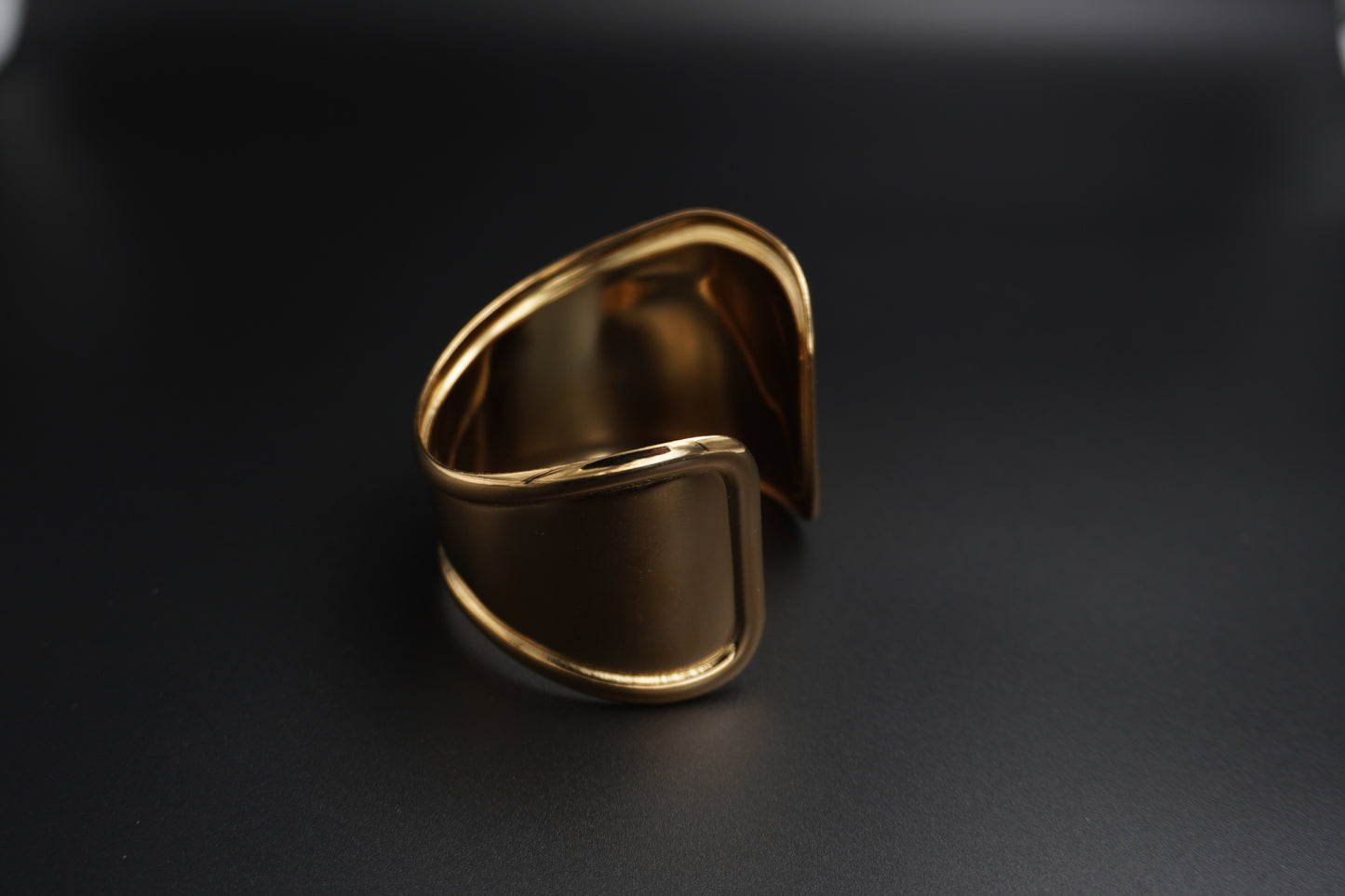 Gold Plated Big Bold Cuff Bracelet
