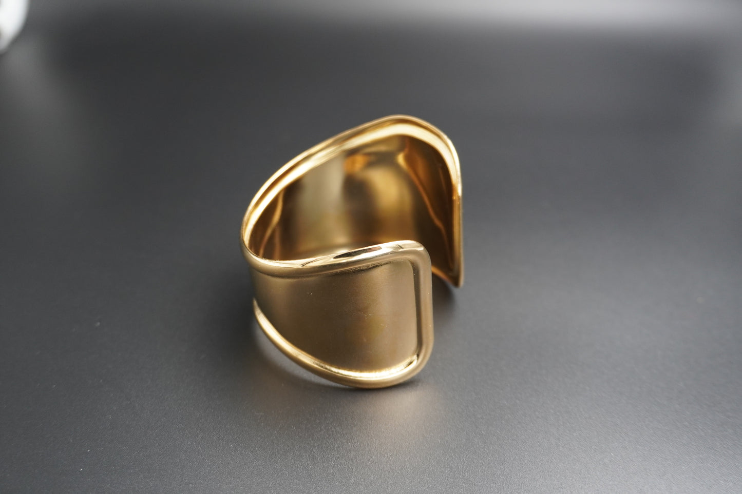 Gold Plated Big Bold Cuff Bracelet