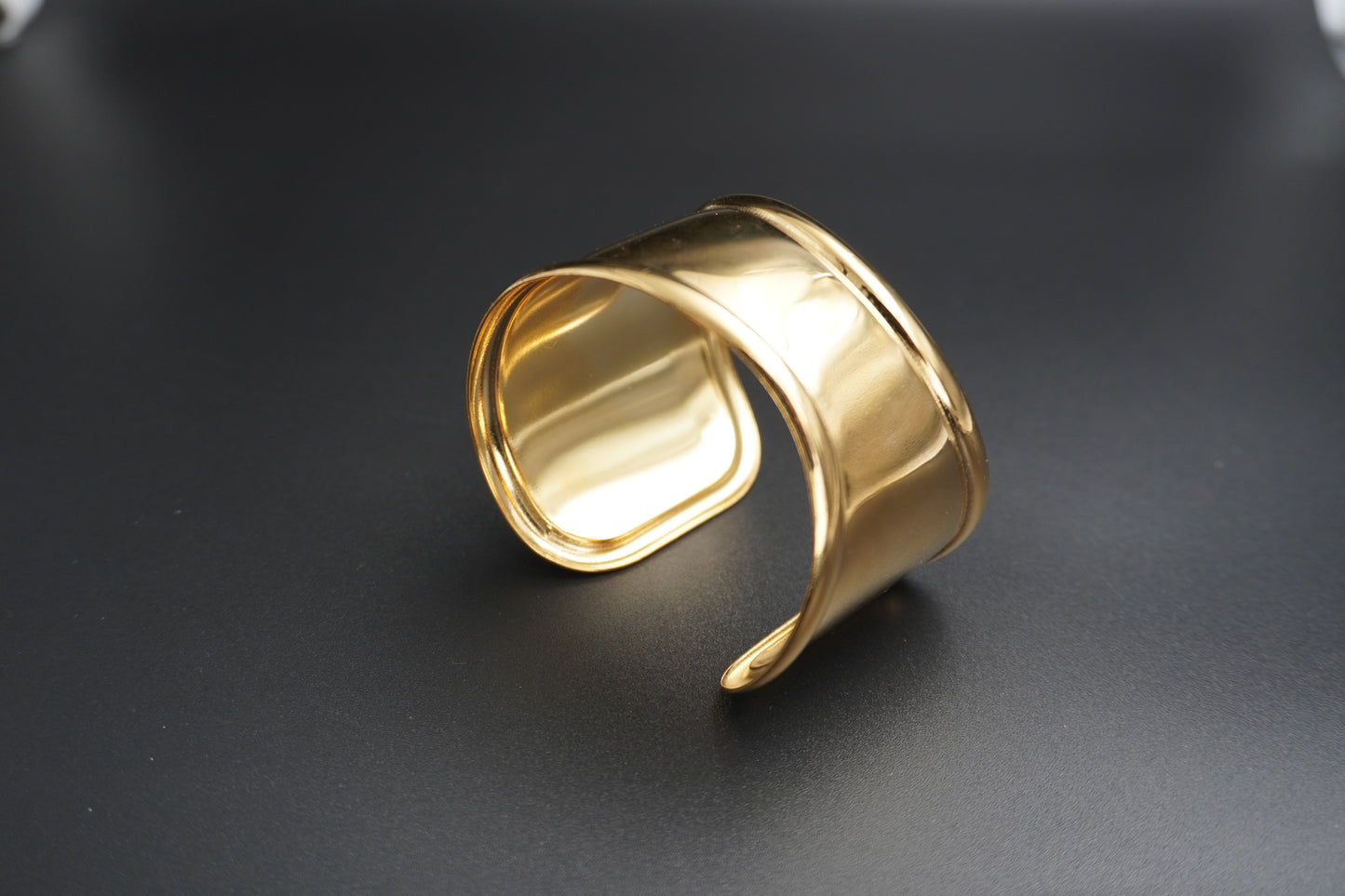 Gold Plated Big Bold Cuff Bracelet
