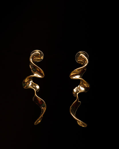 Gold Plated Cascade Earrings